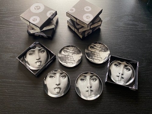 Fornasetti coasters plates - coasters,