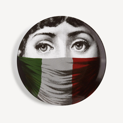 Fornasetti wall plate tema - fornasetti, e