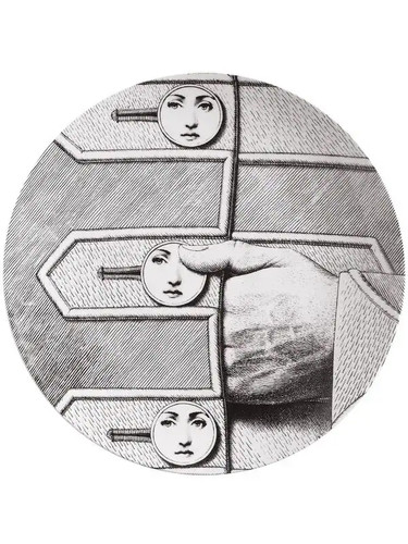Fornasetti wall plate tema - wall, e